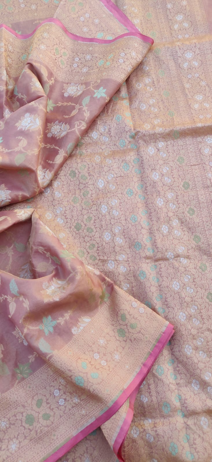 meenakari jaal saree