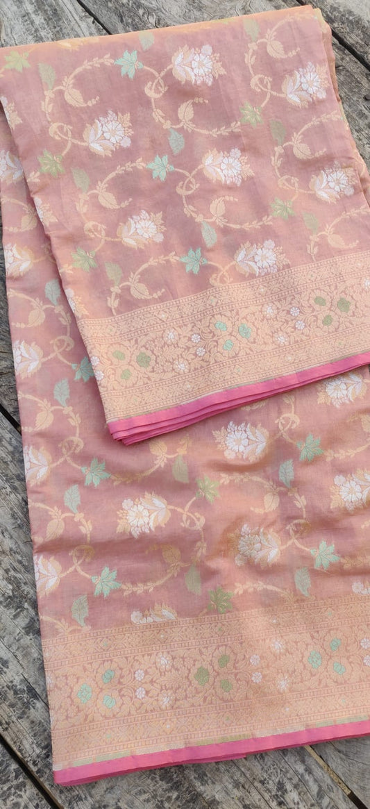 meenakari jaal saree